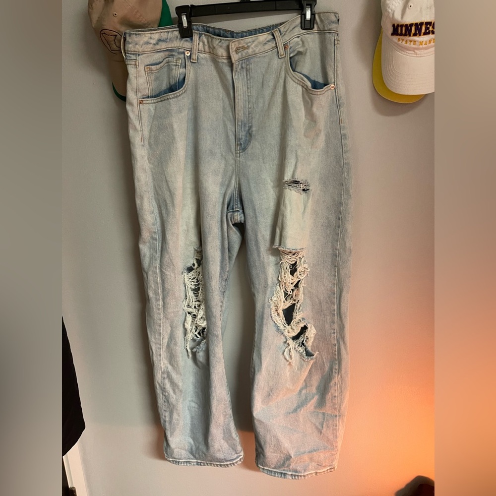 ripped mom jeans